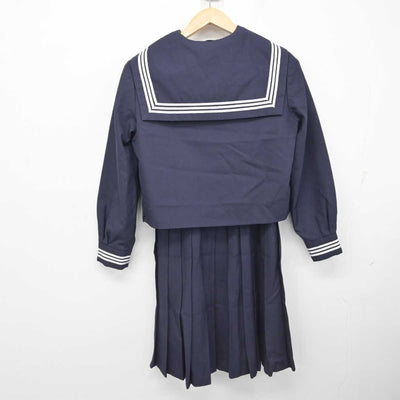 【中古】神奈川県 神奈川学園中学校 女子制服 3点 (セーラー服・ジャンパースカート) sf083543