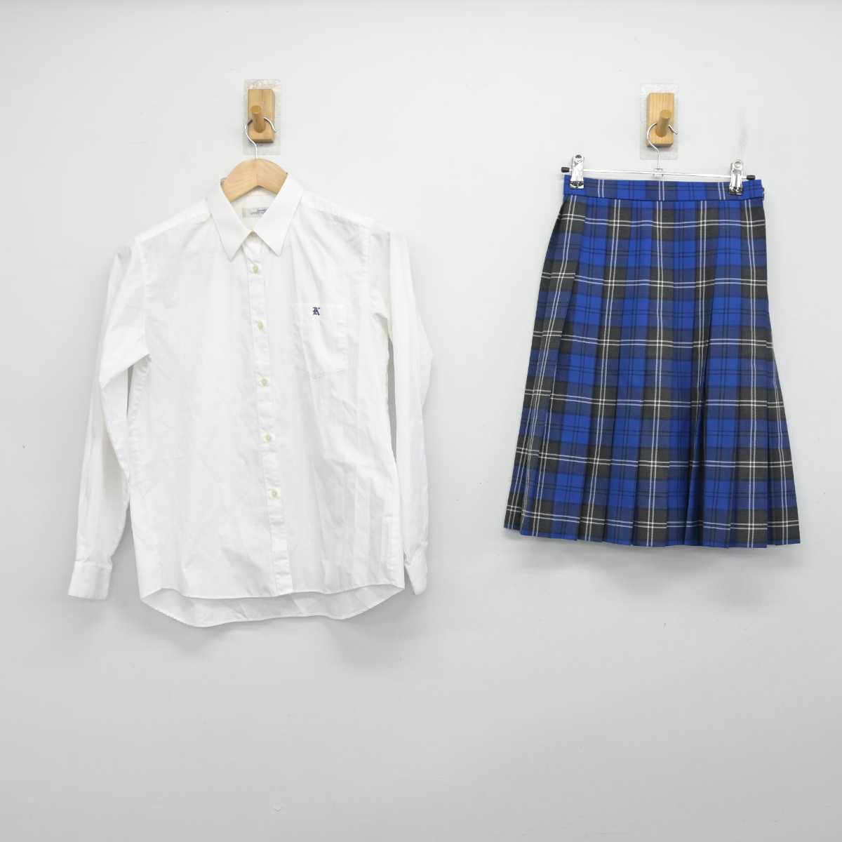 【中古】高知県 高知工業高等専門学校 女子制服 4点 (ブレザー・ニットベスト・シャツ・スカート) sf083556