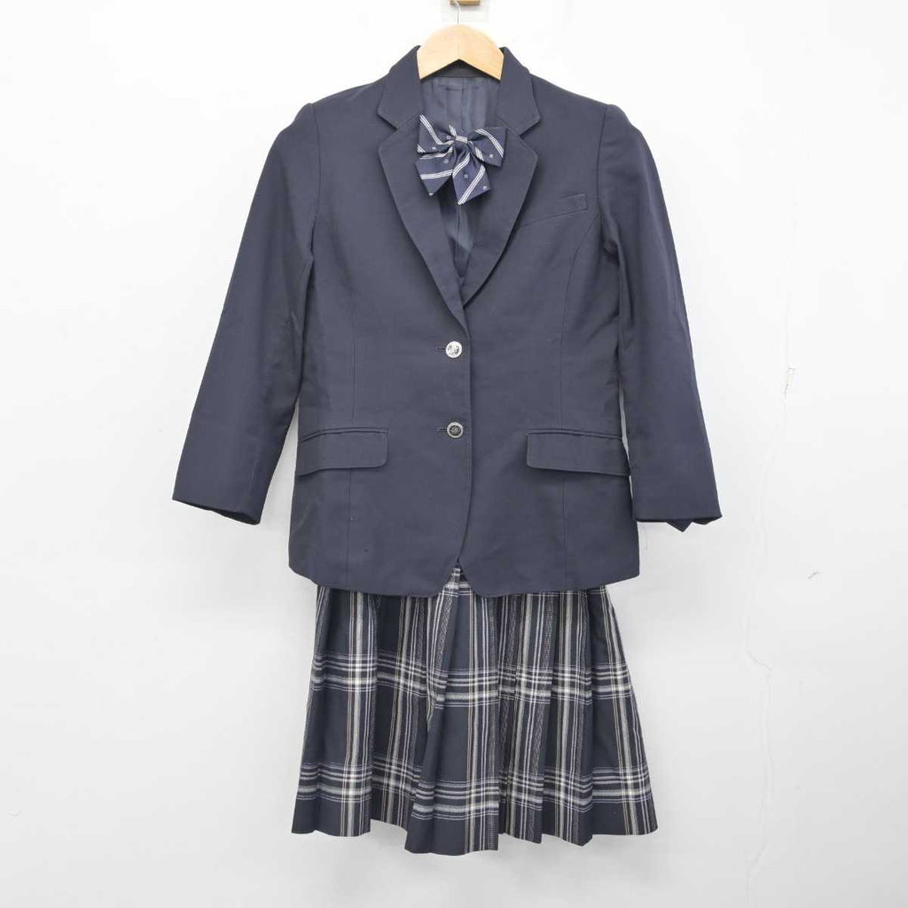 中古】東京都 吾嬬立花中学校 女子制服 3点 (ブレザー・スカート