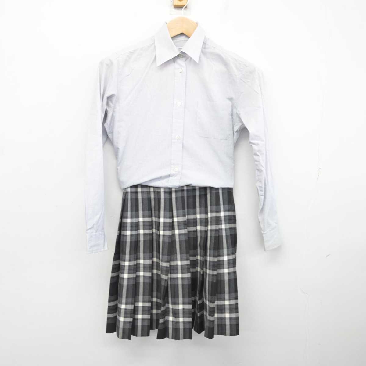 【中古】鹿児島県 鹿児島実業高等学校 女子制服 5点 (ブレザー・シャツ・スカート) sf083571