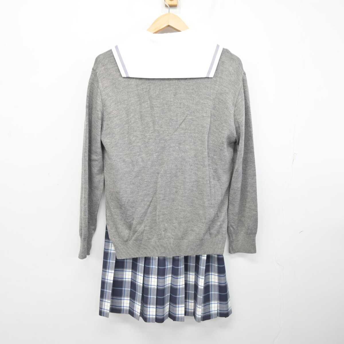 【中古】埼玉県 浦和麗明高等学校 女子制服 3点 (ニット・セーラー服・スカート) sf083595