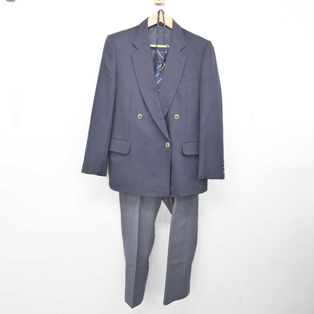 出水工業高等学校　ブレザー　男子 中古】岡山県 水島工業高等学校 男子制服 4点 (ブレザー・ズボン