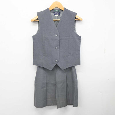 【中古】神奈川県 上の宮中学校 女子制服 3点 (ブレザー・ベスト・スカート) sf083615