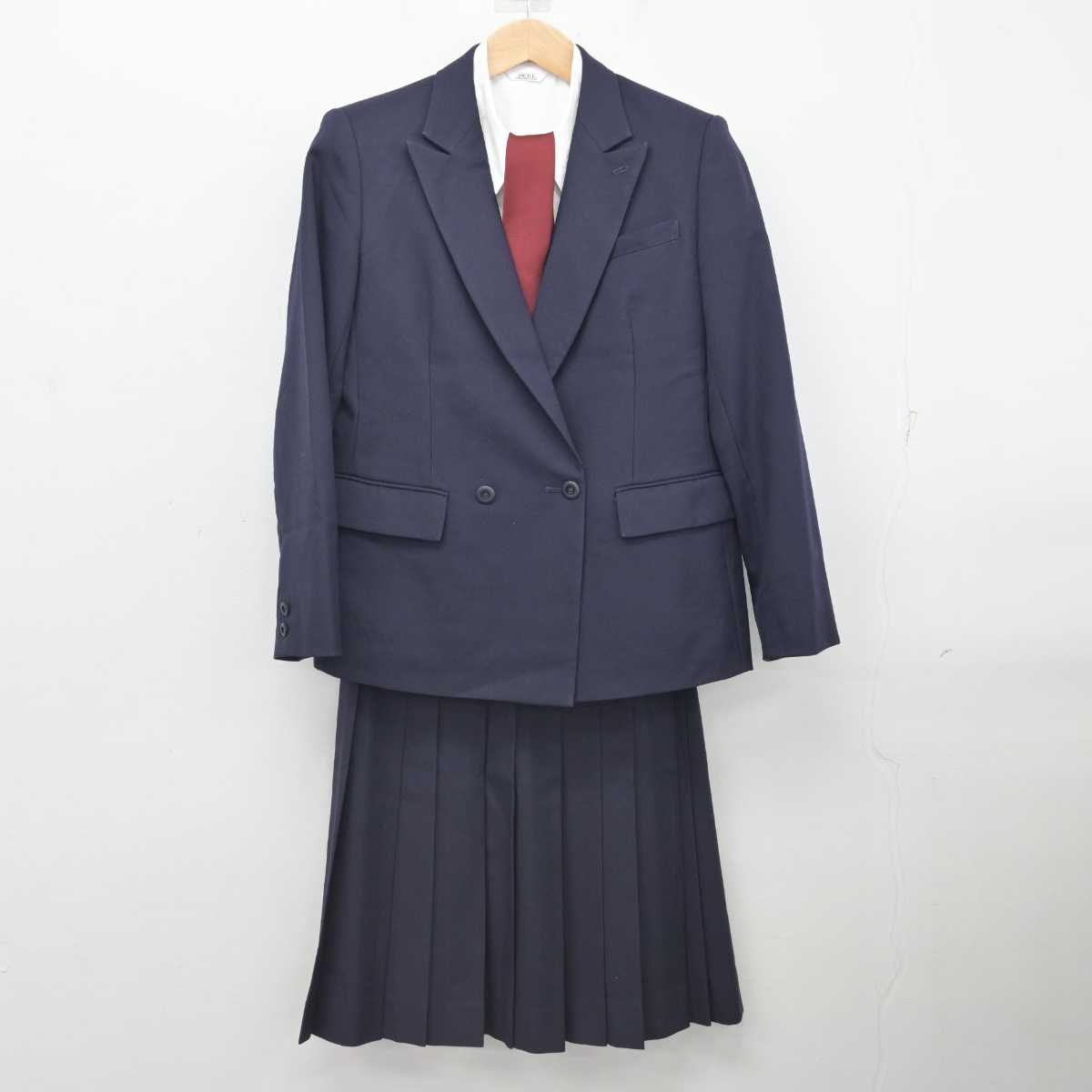 【中古】香川県 坂出商業高等学校 女子制服 4点 (ブレザー・シャツ・スカート) sf083622