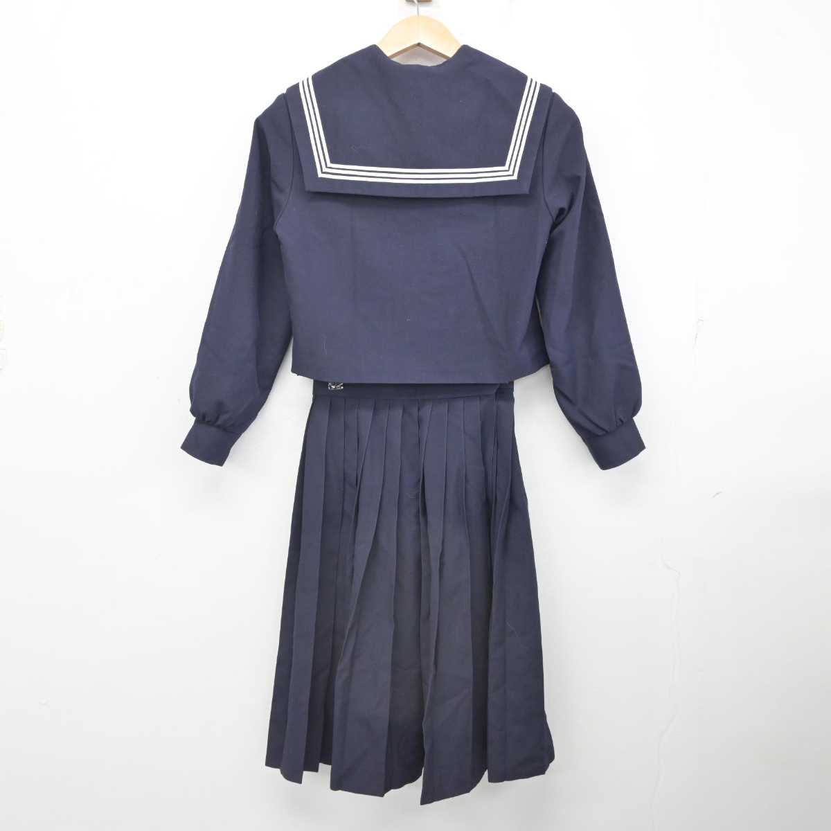 【中古】愛知県 古知野中学校 女子制服 2点 (セーラー服・スカート) sf083635