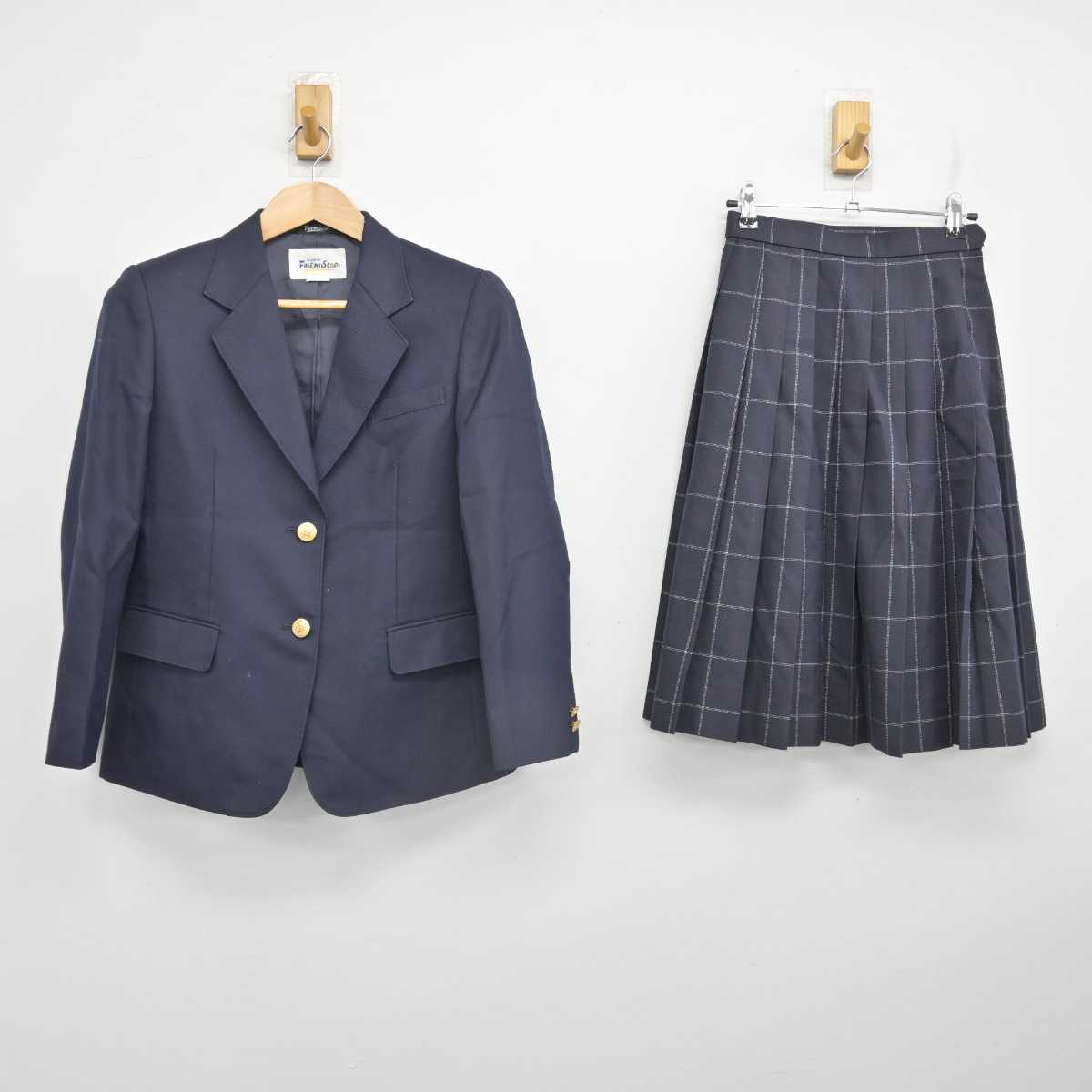 【中古】千葉県 三田中学校 女子制服 3点 (ブレザー・スカート・スカート) sf083642