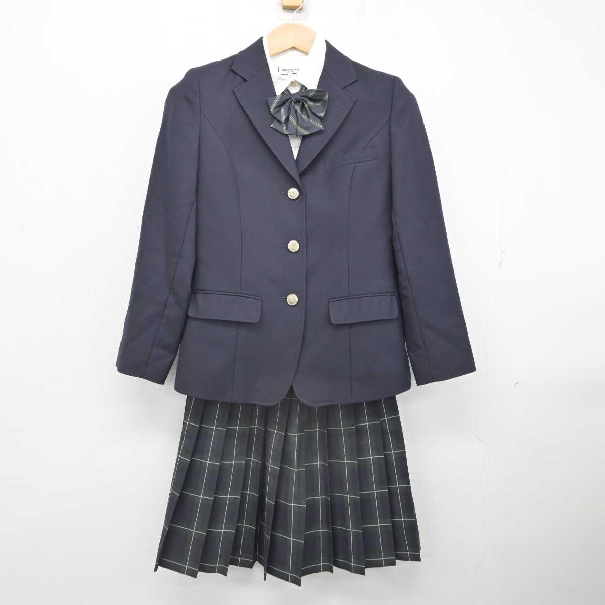 【中古】大阪府 清明学院高等学校 女子制服 5点 (ブレザー・シャツ・スカート) sf083651