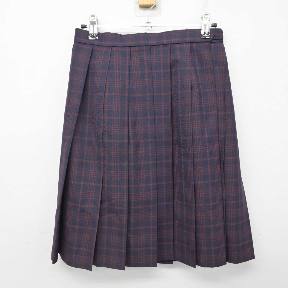 【中古】石川県 小松明峰高等学校 女子制服 4点 (ブレザー・ニット・スカート) sf083680