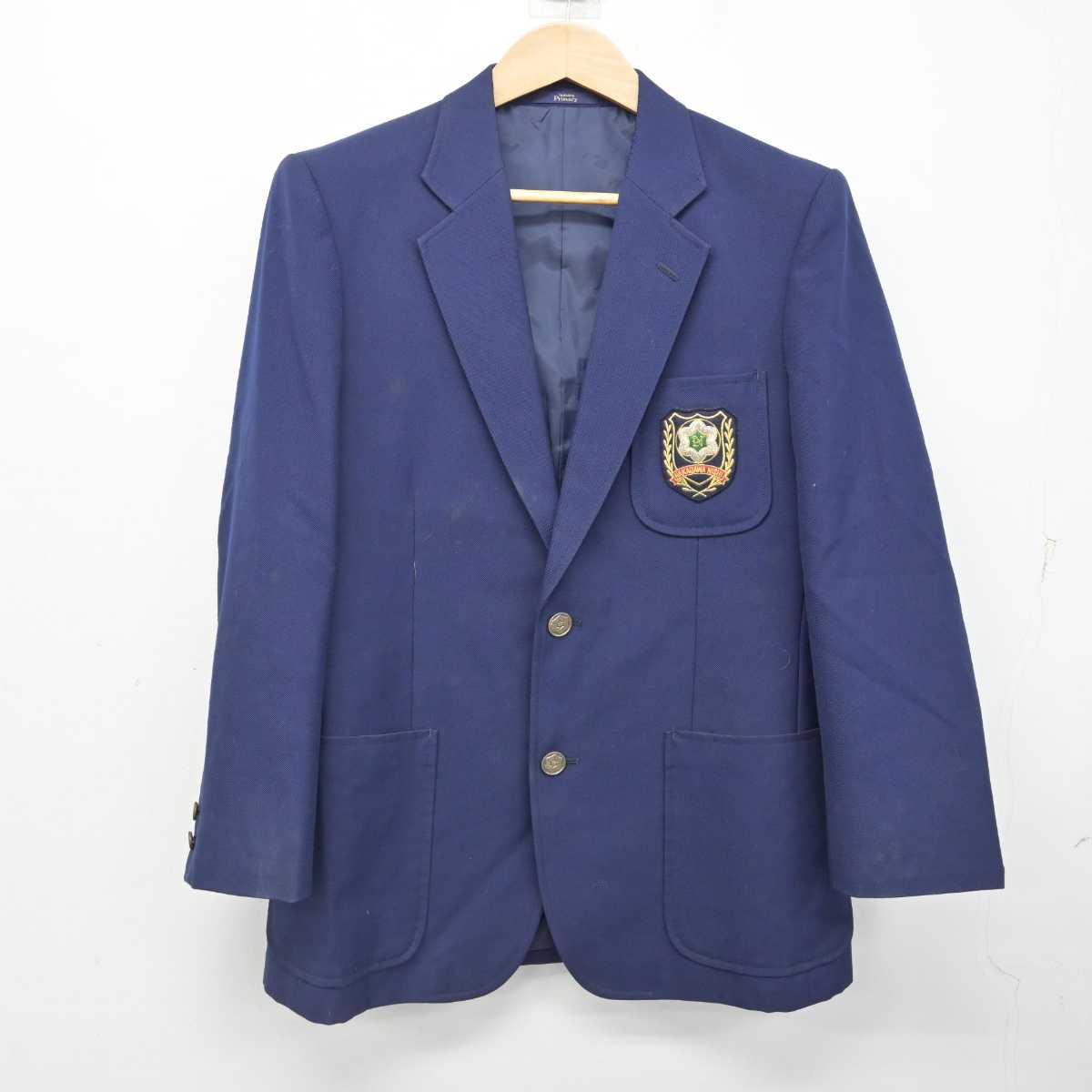 【中古】神奈川県 中川西中学校 男子制服 2点 (ブレザー・ズボン) sf083697