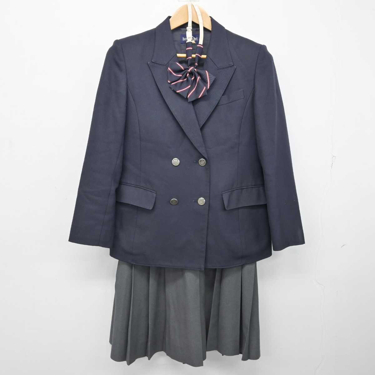 【中古】奈良県 平城高等学校 女子制服 3点 (ブレザー・スカート) sf083699