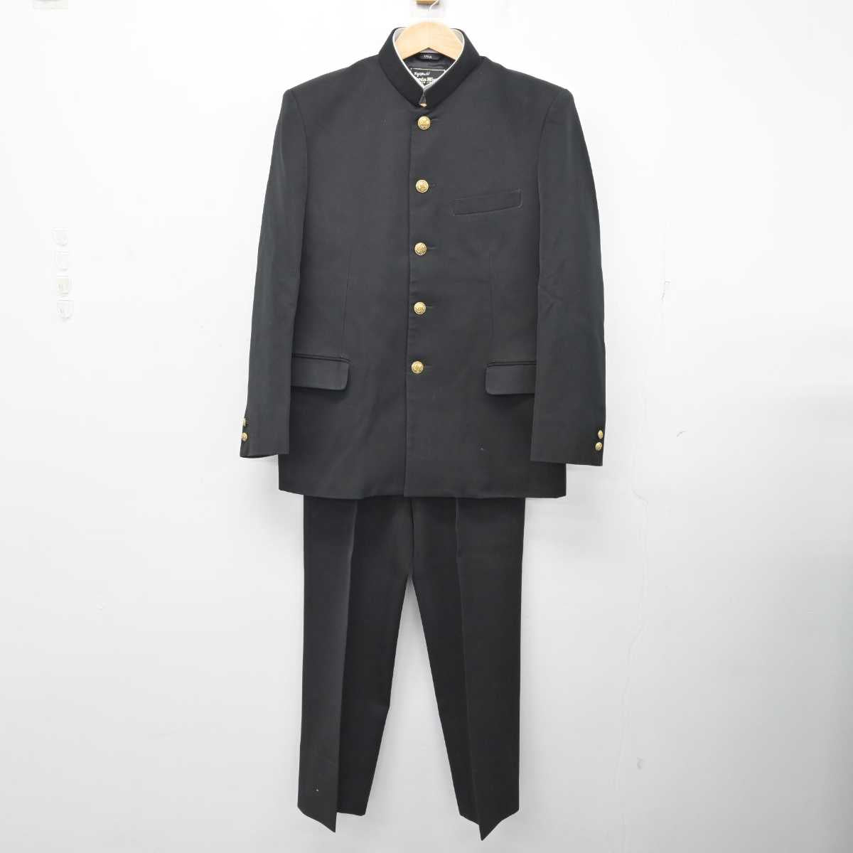 【中古】滋賀県 膳所高等学校 男子制服 4点 (学ラン・ズボン) sf083702