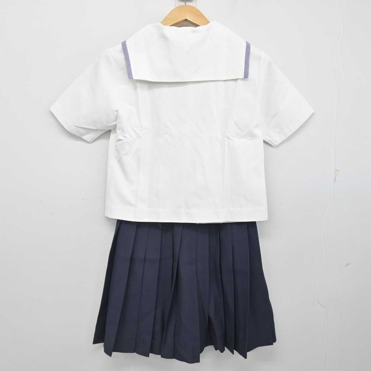 【中古】青森県 新城中学校 女子制服 5点 (セーラー服・スカート) sf083733