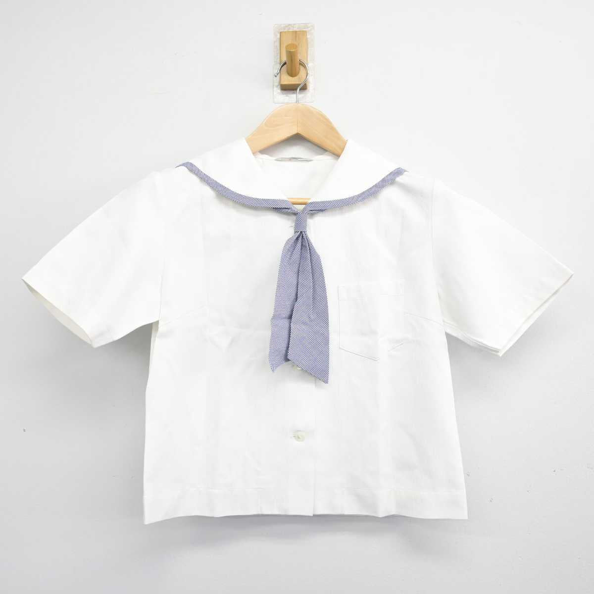 【中古】青森県 新城中学校 女子制服 5点 (セーラー服・スカート) sf083733