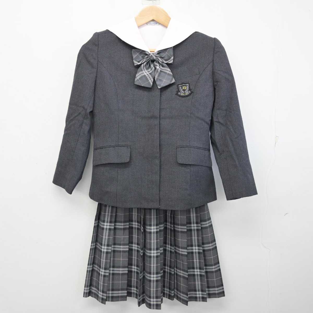 【中古】東京都 藤村女子中学校 女子制服 4点 (ブレザー・ブラウス・スカート) sf083764