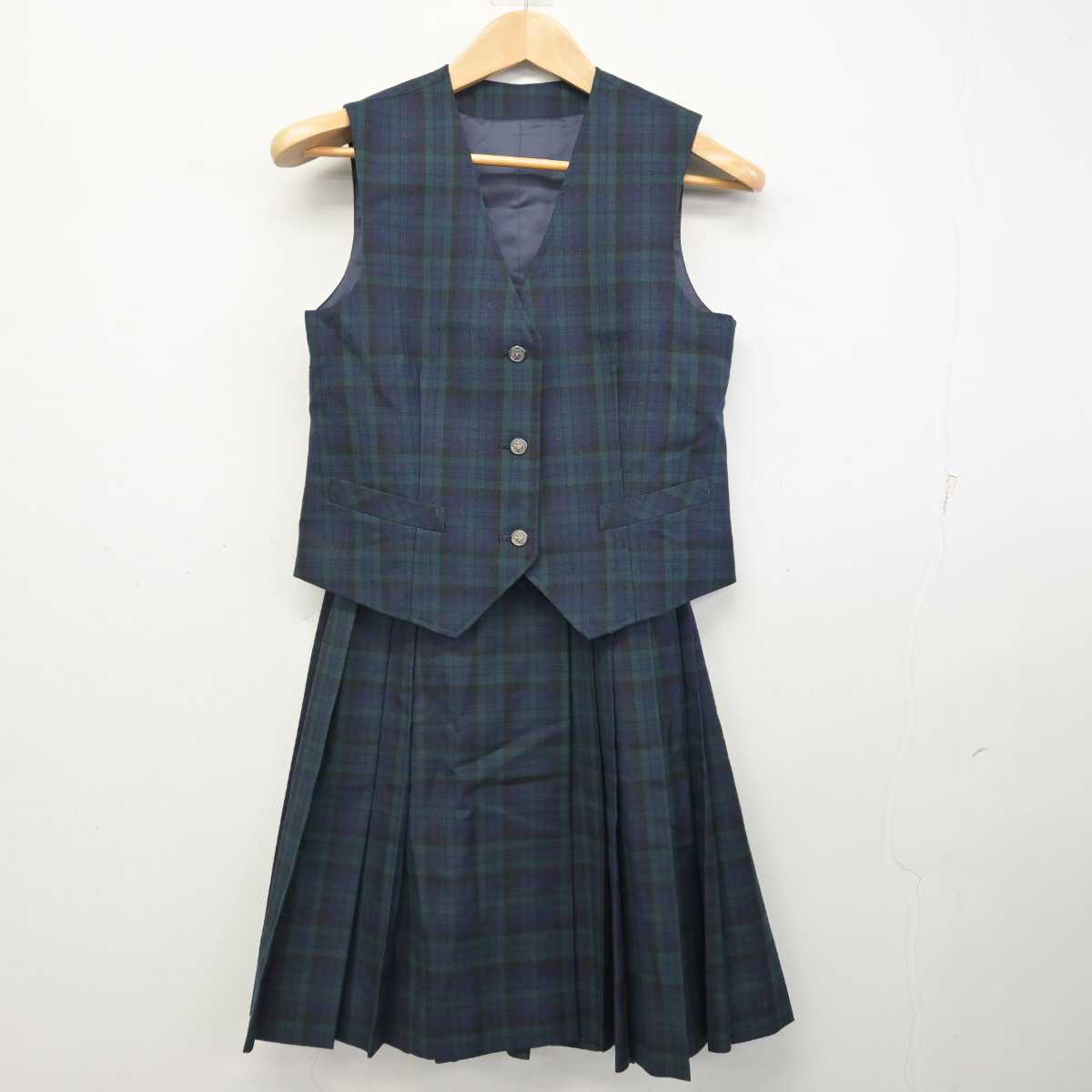 【中古】東京都 別所中学校 女子制服 4点 (ブレザー・ベスト・スカート) sf083767