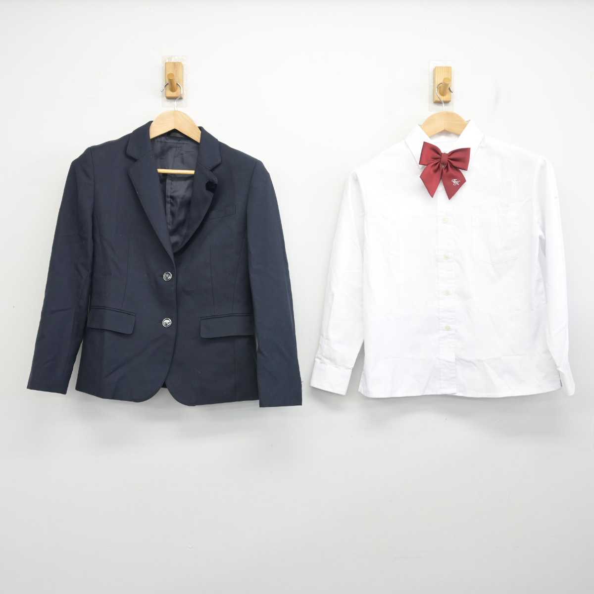 【中古】東京都 東京家政学院高等学校 女子制服 4点 (ブレザー・シャツ・スカート) sf083778