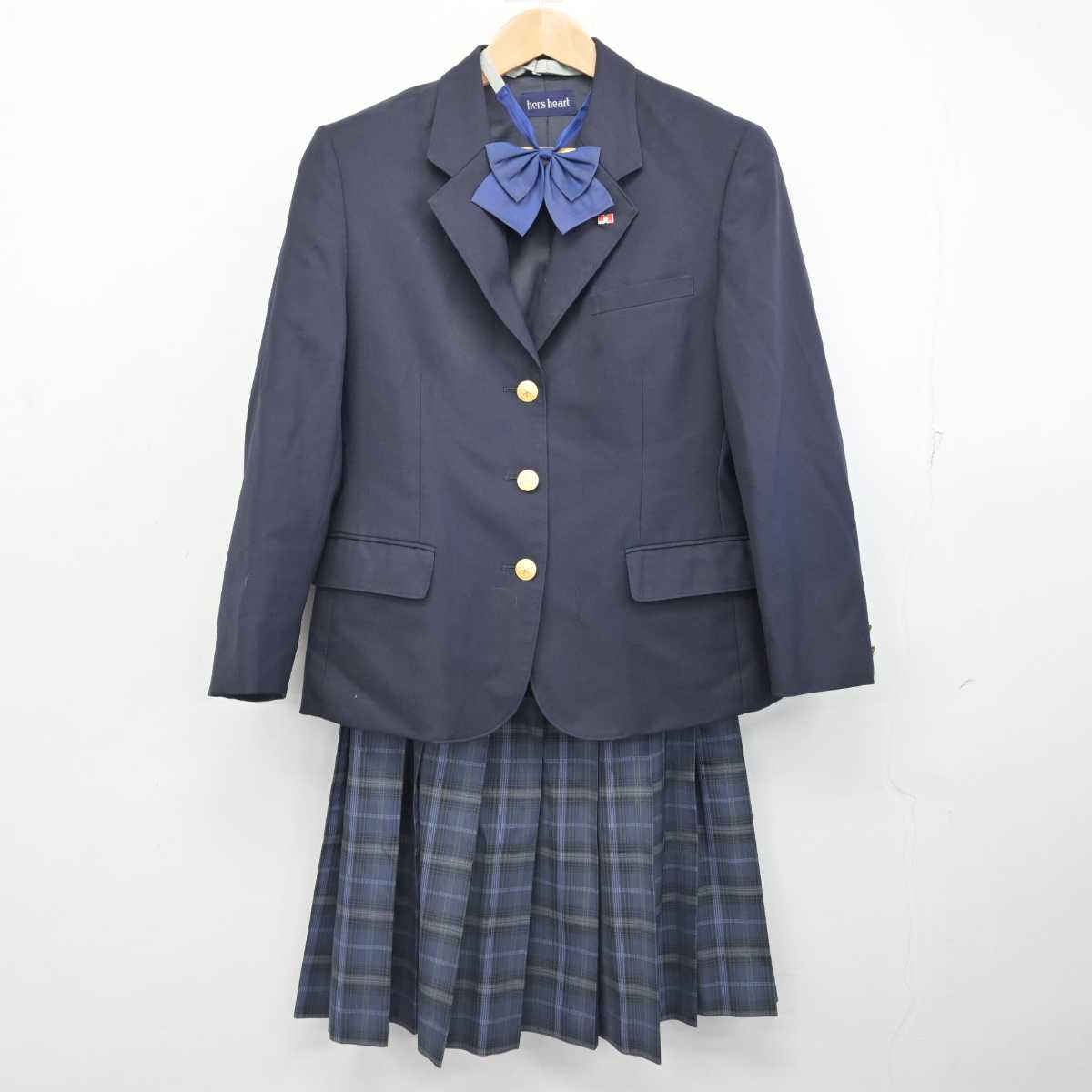 【中古】北海道 北海高等学校 女子制服 4点 (ブレザー・スカート) sf083786