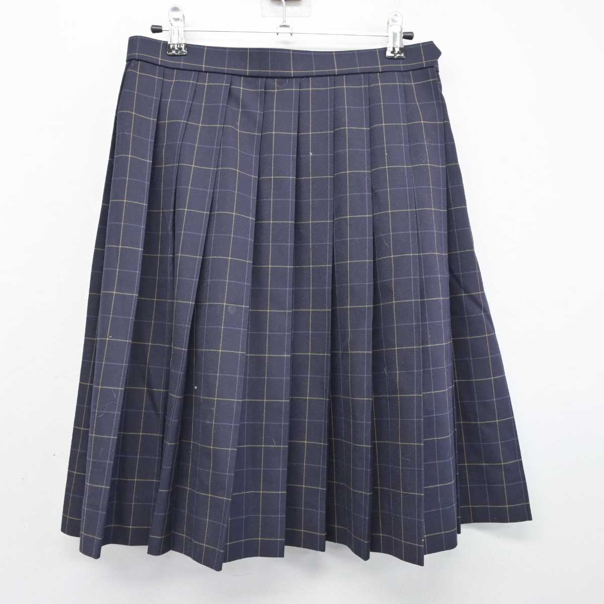 【中古】東京都 東村山市立第三中学校 女子制服 4点 (ブレザー・ニット・スカート) sf083790