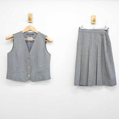 【中古】東京都 稲城第四中学校 女子制服 2点 (ベスト・スカート) sf083799