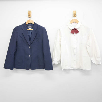 【中古】埼玉県 名細中学校 女子制服 5点 (ブレザー・シャツ・スカート) sf083803