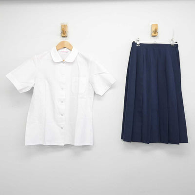 【中古】埼玉県 名細中学校 女子制服 2点 (シャツ・スカート) sf083804