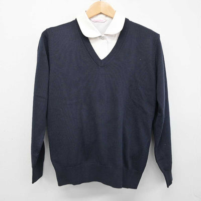 【中古】埼玉県 名細中学校 女子制服 2点 (ニット・シャツ) sf083805