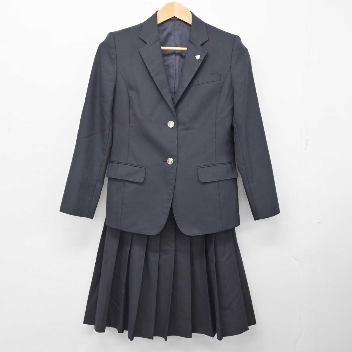 【中古】愛知県 安城南高等学校 女子制服 4点 (ブレザー・ニット・スカート) sf083814