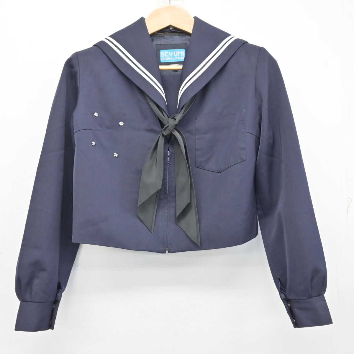 【中古】愛知県 桜井中学校 女子制服 2点 (セーラー服) sf083816