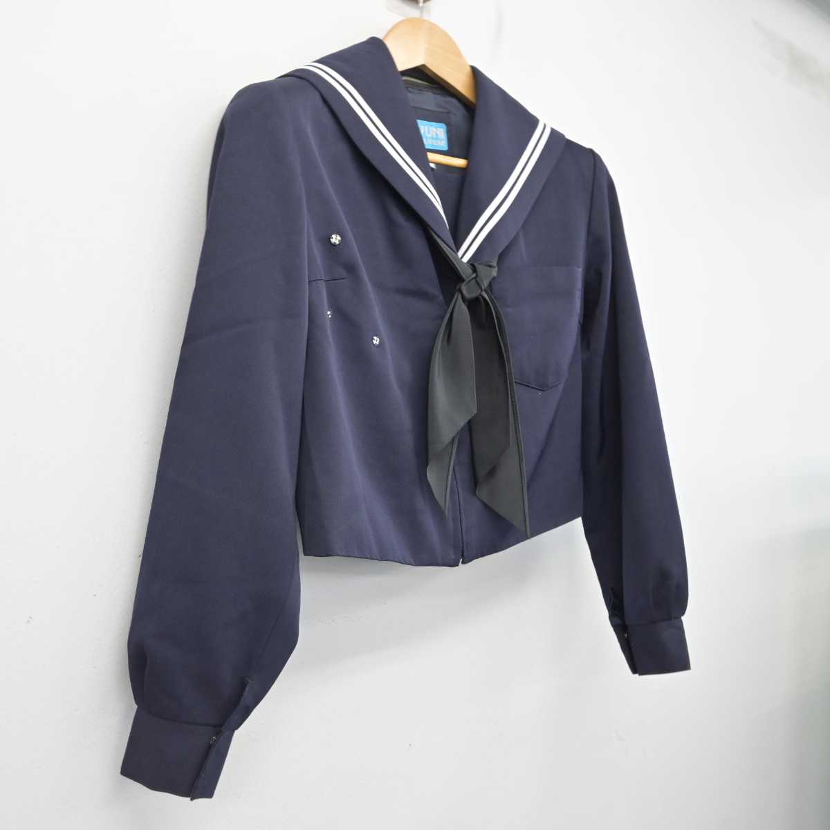 【中古】愛知県 桜井中学校 女子制服 2点 (セーラー服) sf083816