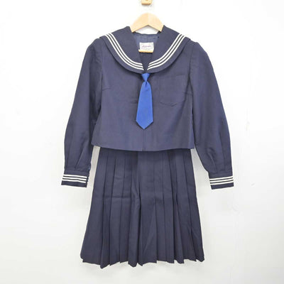 【中古】千葉県 旭市立第一中学校 女子制服 2点 (セーラー服・スカート) sf083819