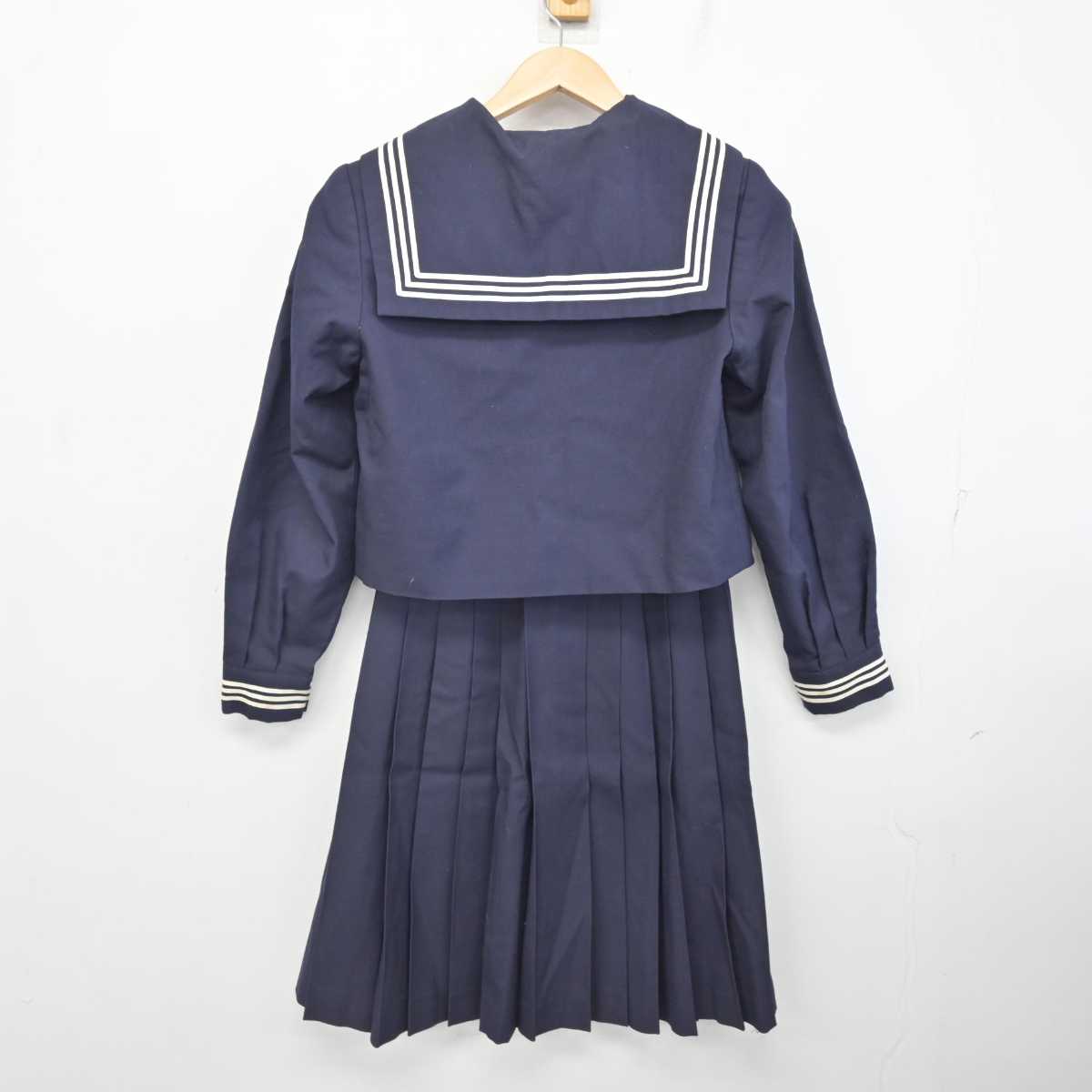 【中古】千葉県 旭市立第一中学校 女子制服 2点 (セーラー服・スカート) sf083819