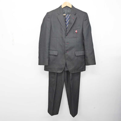 【中古】大阪府 関西大学北陽高等学校/旧制服 男子制服 3点 (ブレザー・ズボン) sf083828