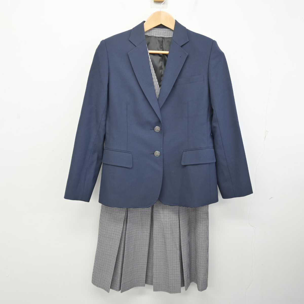 【中古】北海道 中の島中学校 女子制服 3点 (ブレザー・ベスト・スカート) sf083830