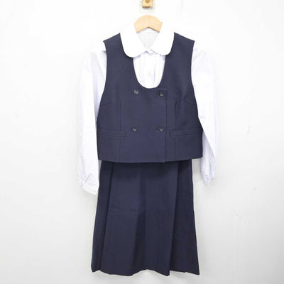 【中古】栃木県 宇都宮中央女子高等学校 女子制服 5点 (ブレザー・ベスト・シャツ・スカート) sf083841