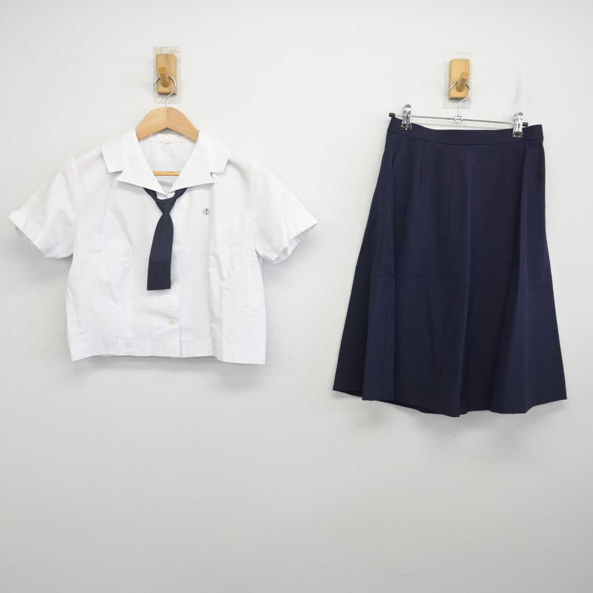 【中古】栃木県 宇都宮中央女子高等学校 女子制服 3点 (シャツ・スカート) sf083842