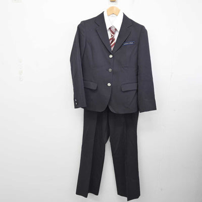 【中古】北海道 旭川南高等学校 女子制服 4点 (ブレザー・シャツ・ズボン) sf083858