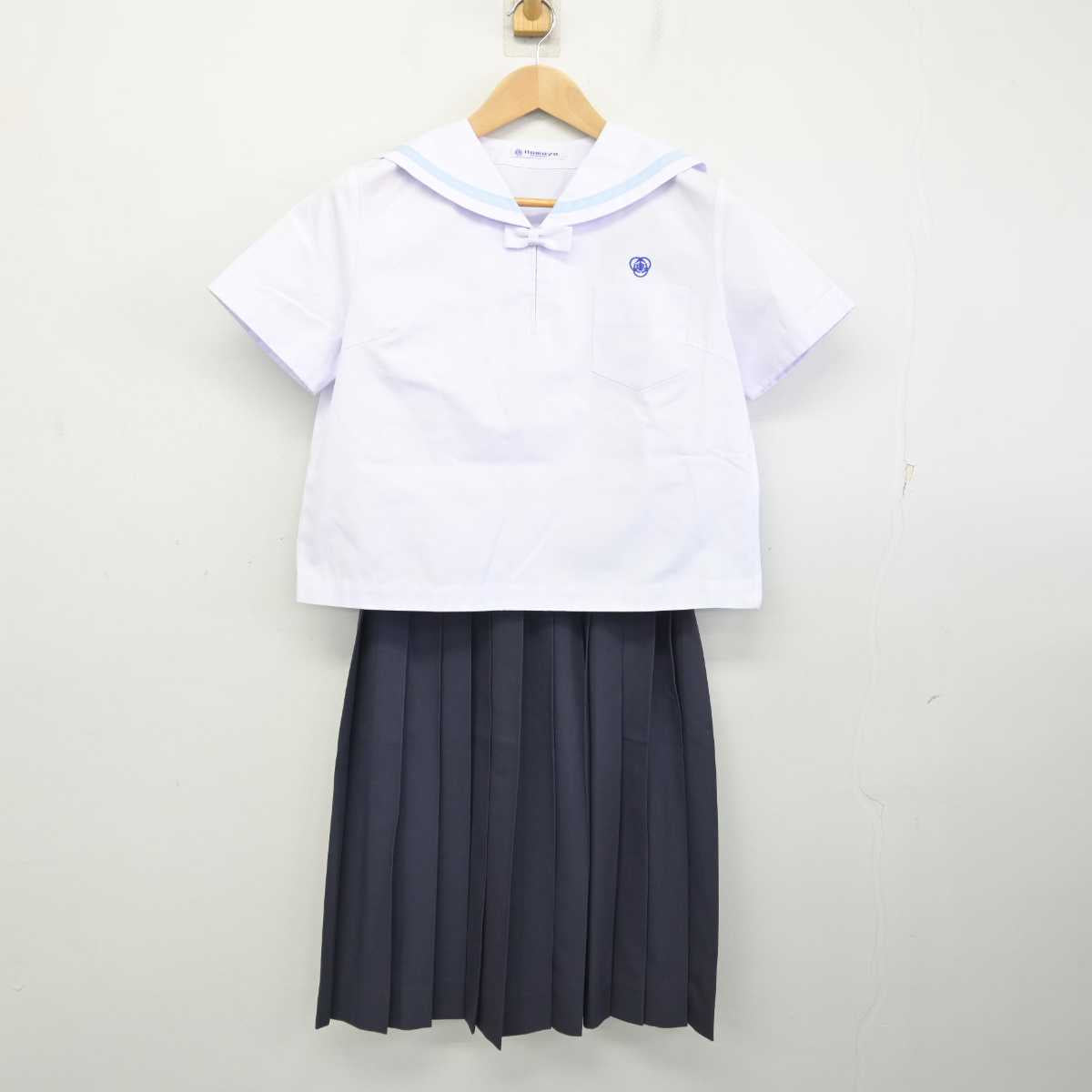 【中古】長崎県 東長崎中学校 女子制服 3点 (セーラー服・スカート) sf083871