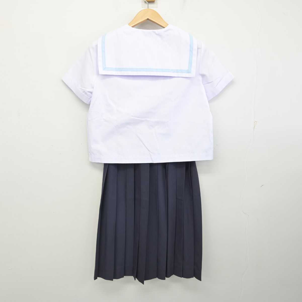 【中古】長崎県 東長崎中学校 女子制服 3点 (セーラー服・スカート) sf083871