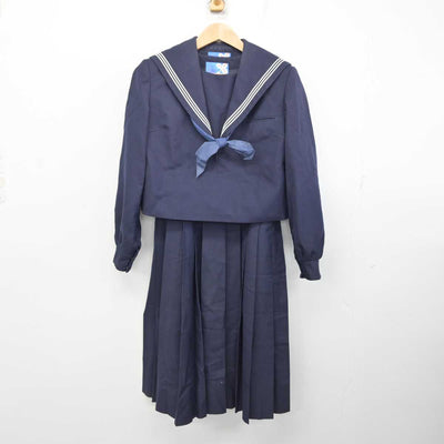 【中古】福岡県 学校名不明 女子制服 3点 (セーラー服・ジャンパースカート) sf083880