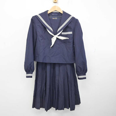 【中古】長崎県 郷ノ浦中学校 女子制服 4点 (セーラー服・スカート) sf083882