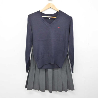 【中古】東京都 大江戸高等学校 女子制服 4点 (ブレザー・ニット・スカート) sf083885