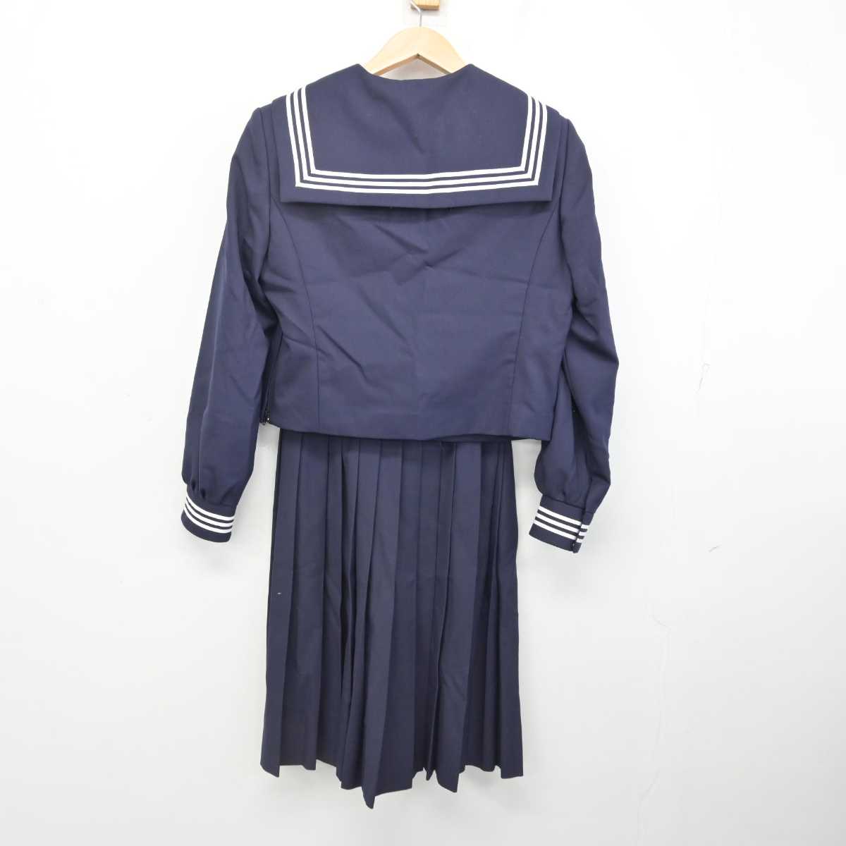 【中古】広島県 比治山女子高等学校 女子制服 3点 (セーラー服・スカート) sf083887