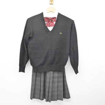 【中古】東京都 広尾学園高等学校 女子制服 5点 (ブレザー・ニット・シャツ・スカート) sf083895