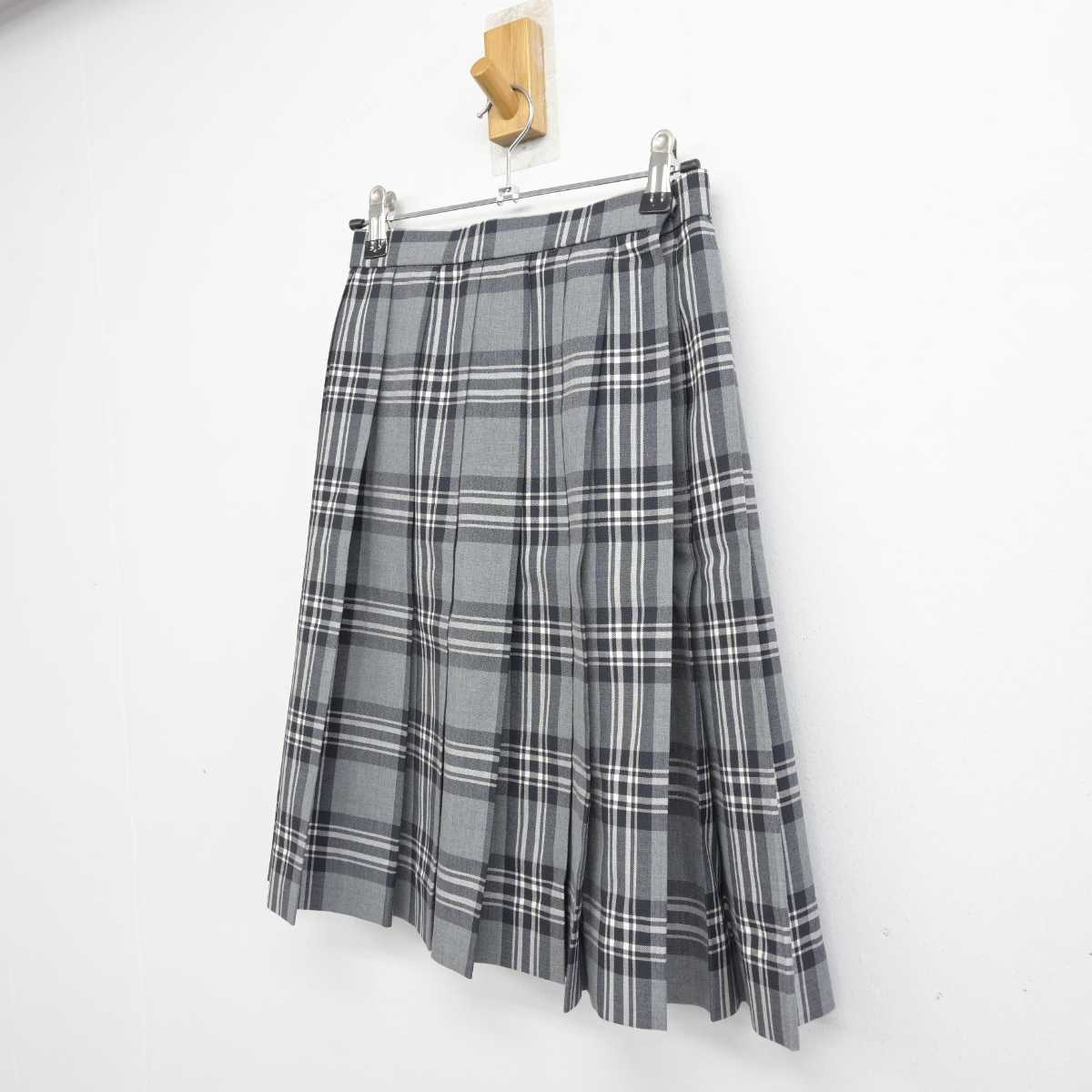 【中古】東京都 桜丘中学校・高等学校 女子制服 1点 (スカート) sf083907