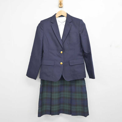 【中古】北海道 八条中学校 女子制服 5点 (ブレザー・シャツ・ジャンパースカート) sf083909