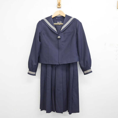 【中古】埼玉県 大和中学校 女子制服 2点 (セーラー服・ジャンパースカート) sf083912