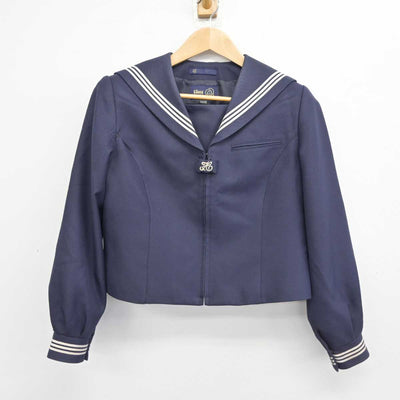 【中古】埼玉県 大和中学校 女子制服 2点 (セーラー服・ジャンパースカート) sf083912