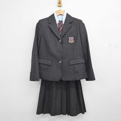 【中古】千葉県 千葉英和高等学校 女子制服 6点 (ブレザー・シャツ・スカート) sf083916