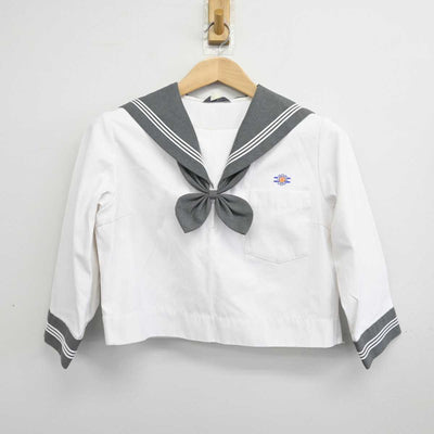 【中古】熊本県 八代高等学校 女子制服 3点 (セーラー服・スカート) sf083921