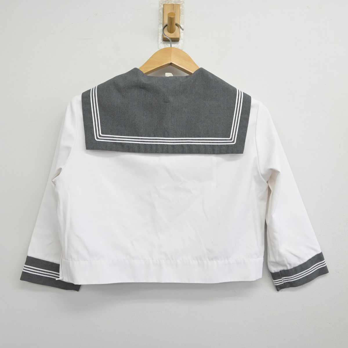 【中古】熊本県 八代高等学校 女子制服 3点 (セーラー服・スカート) sf083921